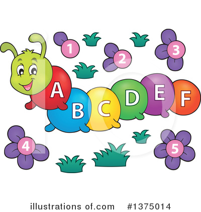 Royalty-Free (RF) Caterpillar Clipart Illustration by visekart - Stock Sample #1375014