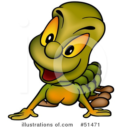 Royalty-Free (RF) Caterpillar Clipart Illustration by dero - Stock Sample #51471