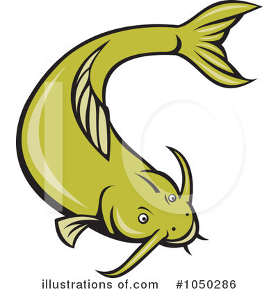 Royalty-Free (RF) Catfish Clipart Illustration by patrimonio - Stock Sample #1050286