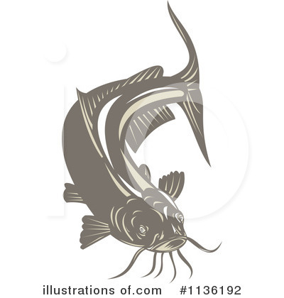 Royalty-Free (RF) Catfish Clipart Illustration by patrimonio - Stock Sample #1136192