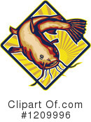 Catfish Clipart #1209996 by patrimonio