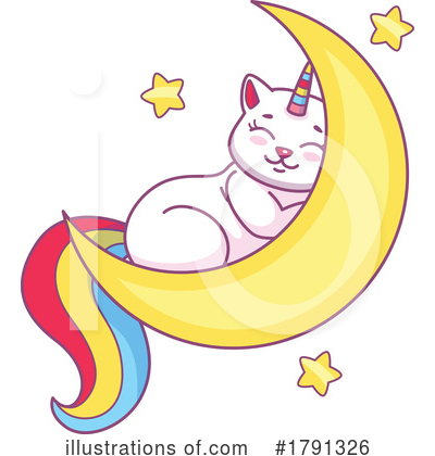 Unicorn Cat Clipart #1791326 by Vector Tradition SM