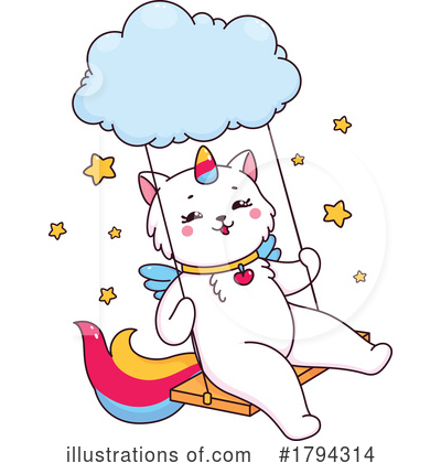 Caticorn Clipart #1794314 by Vector Tradition SM