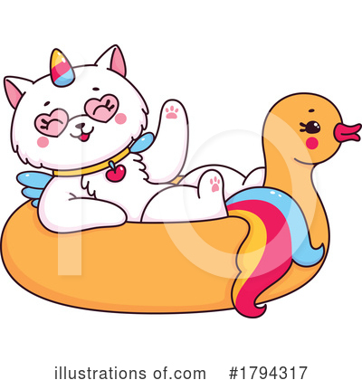 Caticorn Clipart #1794317 by Vector Tradition SM