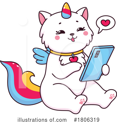 Royalty-Free (RF) Caticorn Clipart Illustration by Vector Tradition SM - Stock Sample #1806319