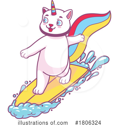 Surfing Clipart #1806324 by Vector Tradition SM