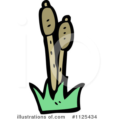Royalty-Free (RF) Cattails Clipart Illustration by lineartestpilot - Stock Sample #1125434