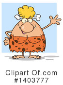 Cave Woman Clipart #1403777 by Hit Toon