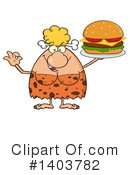 Cave Woman Clipart #1403782 by Hit Toon