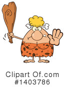 Cave Woman Clipart #1403786 by Hit Toon