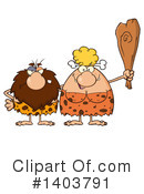 Cave Woman Clipart #1403791 by Hit Toon