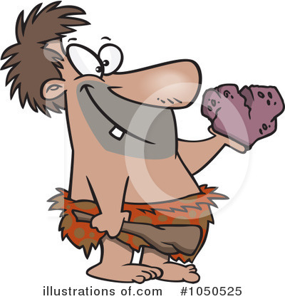 Royalty-Free (RF) Caveman Clipart Illustration by toonaday - Stock Sample #1050525