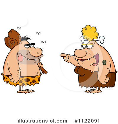 Royalty-Free (RF) Caveman Clipart Illustration by Hit Toon - Stock Sample #1122091