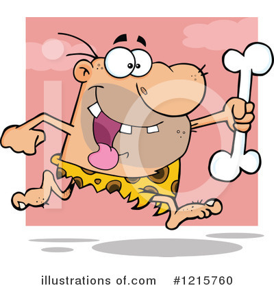 Royalty-Free (RF) Caveman Clipart Illustration by Hit Toon - Stock Sample #1215760