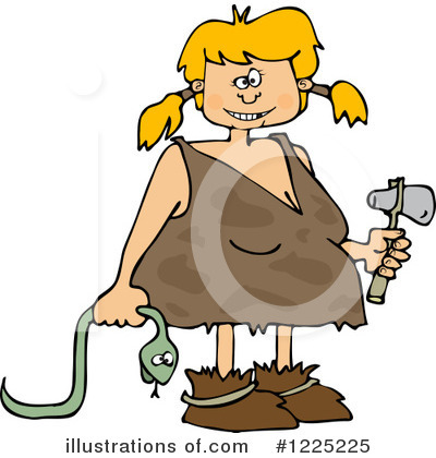Cave Girl Clipart #1225225 by djart