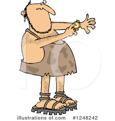 Royalty-Free (RF) Caveman Clipart Illustration by djart - Stock Sample #1248242