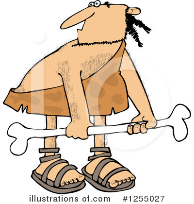 Royalty-Free (RF) Caveman Clipart Illustration by djart - Stock Sample #1255027
