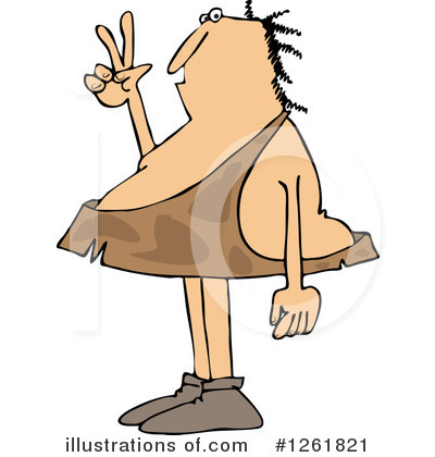 Royalty-Free (RF) Caveman Clipart Illustration by djart - Stock Sample #1261821