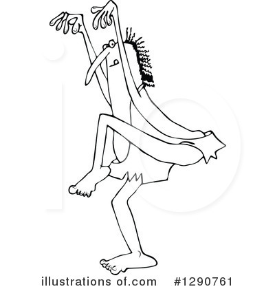 Royalty-Free (RF) Caveman Clipart Illustration by djart - Stock Sample #1290761