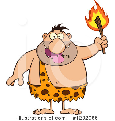 Royalty-Free (RF) Caveman Clipart Illustration by Hit Toon - Stock Sample #1292966