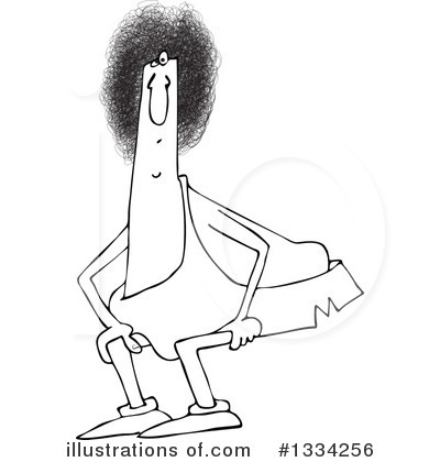 Royalty-Free (RF) Caveman Clipart Illustration by djart - Stock Sample #1334256