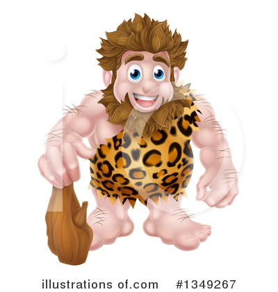 Royalty-Free (RF) Caveman Clipart Illustration by AtStockIllustration - Stock Sample #1349267