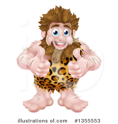 Royalty-Free (RF) Caveman Clipart Illustration by AtStockIllustration - Stock Sample #1355553