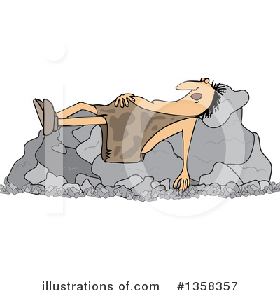 Royalty-Free (RF) Caveman Clipart Illustration by djart - Stock Sample #1358357
