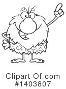 Caveman Clipart #1403807 by Hit Toon
