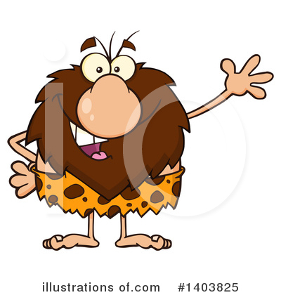 Caveman Clipart #1403825 by Hit Toon