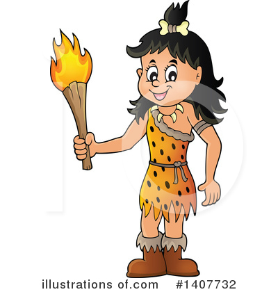Royalty-Free (RF) Caveman Clipart Illustration by visekart - Stock Sample #1407732