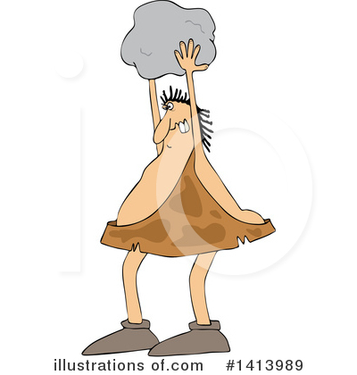 Royalty-Free (RF) Caveman Clipart Illustration by djart - Stock Sample #1413989