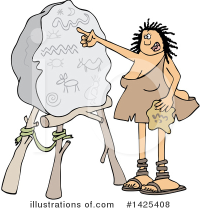 Royalty-Free (RF) Caveman Clipart Illustration by djart - Stock Sample #1425408