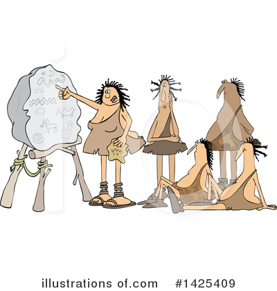 Royalty-Free (RF) Caveman Clipart Illustration by djart - Stock Sample #1425409