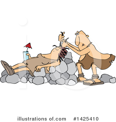 Royalty-Free (RF) Caveman Clipart Illustration by djart - Stock Sample #1425410