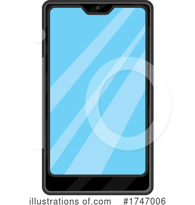 Cell Phones Clipart #1747006 by Hit Toon