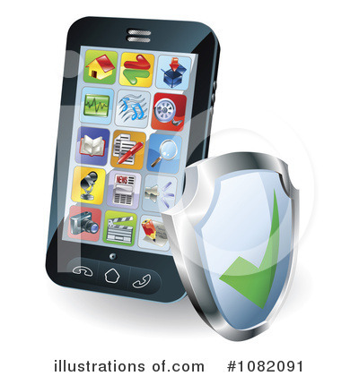 Royalty-Free (RF) Cell Phone Clipart Illustration by AtStockIllustration - Stock Sample #1082091
