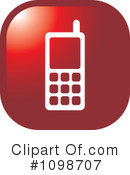 Cell Phone Clipart #1098707 by Lal Perera