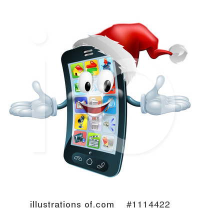 Royalty-Free (RF) Cell Phone Clipart Illustration by AtStockIllustration - Stock Sample #1114422