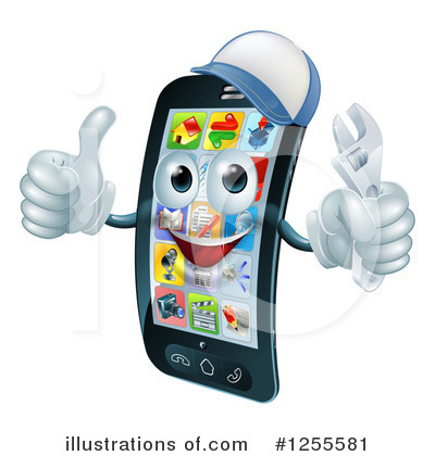 Cell Phone Clipart #1255581 by AtStockIllustration