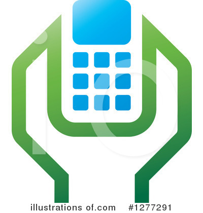Cell Phone Clipart #1277291 by Lal Perera