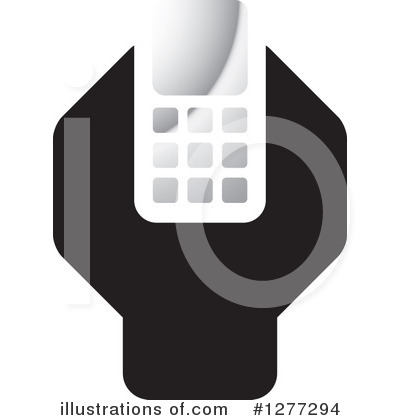 Royalty-Free (RF) Cell Phone Clipart Illustration by Lal Perera - Stock Sample #1277294