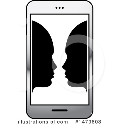 Royalty-Free (RF) Cell Phone Clipart Illustration by Lal Perera - Stock Sample #1479803