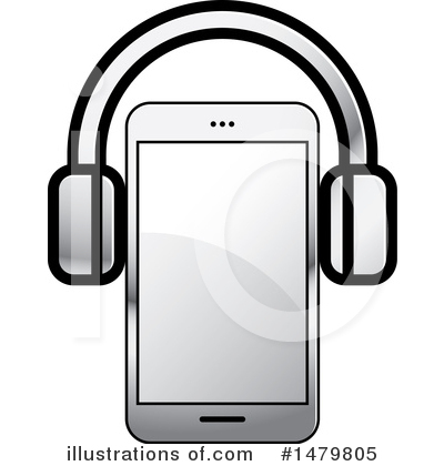 Royalty-Free (RF) Cell Phone Clipart Illustration by Lal Perera - Stock Sample #1479805