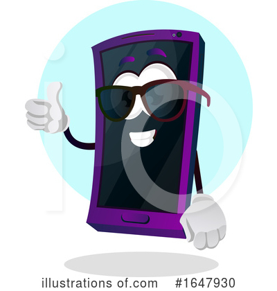 Royalty-Free (RF) Cell Phone Clipart Illustration by Morphart Creations - Stock Sample #1647930