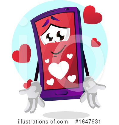 Royalty-Free (RF) Cell Phone Clipart Illustration by Morphart Creations - Stock Sample #1647931