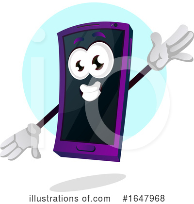Royalty-Free (RF) Cell Phone Clipart Illustration by Morphart Creations - Stock Sample #1647968