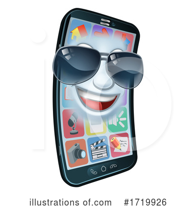 Royalty-Free (RF) Cell Phone Clipart Illustration by AtStockIllustration - Stock Sample #1719926