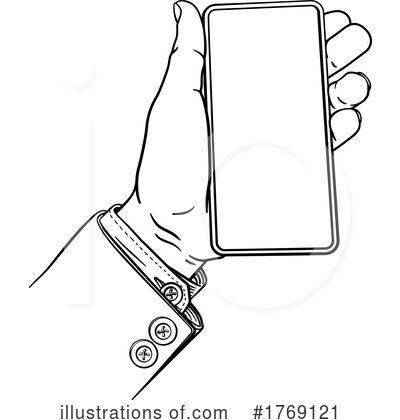 Royalty-Free (RF) Cell Phone Clipart Illustration by AtStockIllustration - Stock Sample #1769121