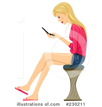 Royalty-Free (RF) Cell Phone Clipart Illustration by BNP Design Studio - Stock Sample #230211